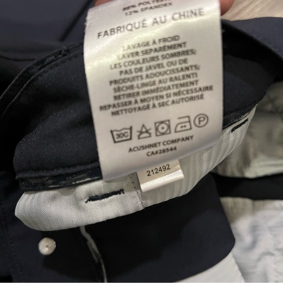 Footjoy Men’s Performance Tapered Fit (Euro) Golf Trousers Pants - Navy 32x32 - Picture 7 of 7